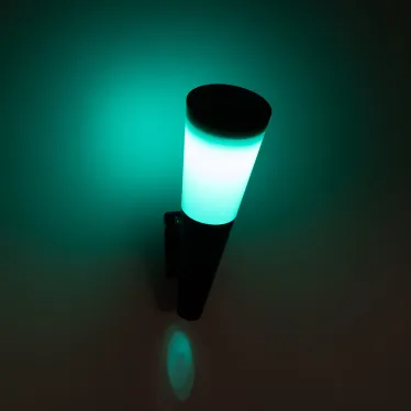 Светильник уличный ERAFS012-09 на солнечной батарее настенный Факел RGB 1 LED