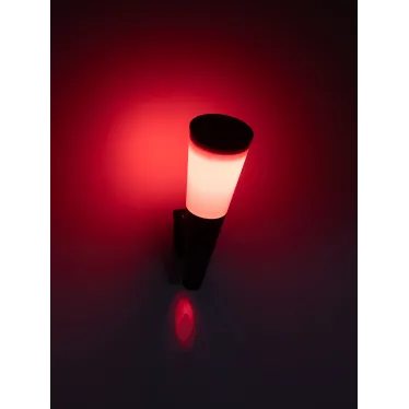 Светильник уличный ERAFS012-09 на солнечной батарее настенный Факел RGB 1 LED