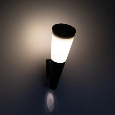 Светильник уличный ERAFS012-09 на солнечной батарее настенный Факел RGB 1 LED