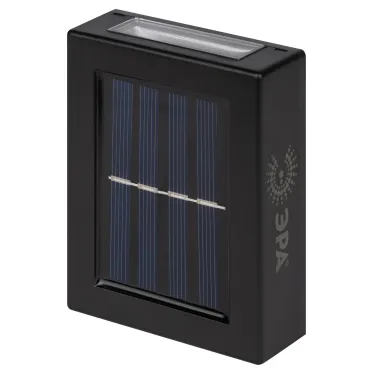 Светильник уличный ERAFS024-02 на солнечной батарее настенный Практик 2 LED 7*3*10 см