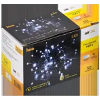 LIGHTING Гирлянда нить 5м 50 светодиодов белый свет IP20 зеленый шнур 1,5м 230В контроллер 8 сцен IEK