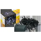 LIGHTING Гирлянда нить 5м 50 светодиодов белый свет IP20 зеленый шнур 1,5м 230В контроллер 8 сцен IEK