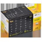 LIGHTING Гирлянда занавес 1,5х1,5м 160 светодиодов белый свет IP20 прозрачный шнур 3м 230В транзит IEK