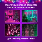 Удлинитель для гирлянд, ENIN-3U 220V, IP20, 3м (500/6000)