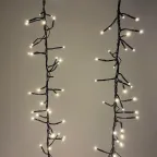 Гирлянда LED Нить Мишура 3,9 м зеленый провод, теплый свет, 220V ENIN - GW