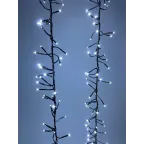 Гирлянда LED Нить Мишура 3,9 м зеленый провод, холодный свет, 220V ENIN - GC