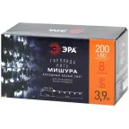 Гирлянда LED Нить Мишура 3,9 м зеленый провод, холодный свет, 220V ENIN - GC
