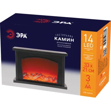 Камин декоративный 33*21 см, 3*AA , USB, IP20 ЕGNIK - 06