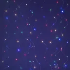 Гирлянда светодиодная новогодняя занавес 3*3 м мультиколор 240 microled USB Intro Holiday INZR-02