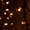 Гирлянда 100LED Бахрома 2м*0,7м, желтый свет, черн. каучук, 220В, IP65 ERAPS-BZ1