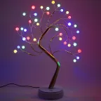 Декоративный светильник Дерево с самоцветами h 45 см, мультиколор, 36 LED, 3*АА, IP20 ЕGNID - 36M
