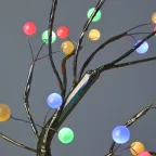 Декоративный светильник Дерево с самоцветами h 45 см, мультиколор, 36 LED, 3*АА, IP20 ЕGNID - 36M
