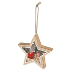 Новогодний декоративный светильник Звездочка, 15*15 см, 4 LED, 2*ААА ENGDS-4L