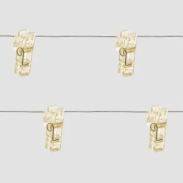 Гирлянда линейная Прищепки LED 2700К 1.8м USB