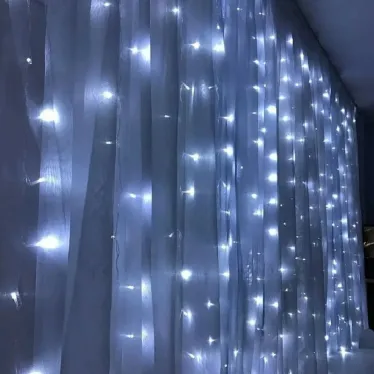 Гирлянда занавес LED 5000К эффект стробов 2х2м IP44
