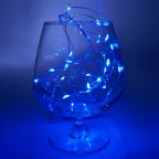 Гирлянда линейная LED синий 2м от батареек