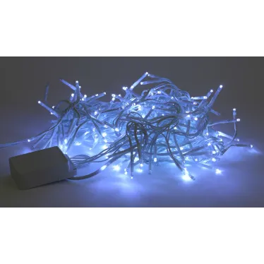 Гирлянда LED Мишура 3 м белый провод, холодный свет, 220V ENIN - WC