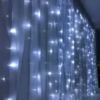 Гирлянда занавес LED 5000К эффект стробов 3х2м IP44