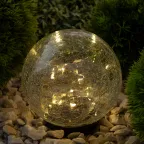 Садовый светильник Шар на солнечной батарее, 15 LED 15 cм ERASF012-24