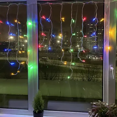 ENOB-2M Гирлянда LED Бахрома 2м*1м мультиколор, 24V, IP44 (80/960) необходим трансформатор Б0041911 приобретается отдельно