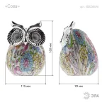 Садовый светильник Сова на солнечной батарее, полистоун, 15 см ERAFYS01-03
