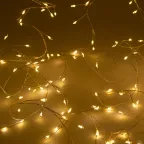 Гирлянда Занавес Роса-мишура, 3*2 м, 800 microLED, теплый свет, ПДУ, IP20 ENIZ-800W