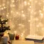 Гирлянда Занавес Роса-мишура, 3*2 м, 800 microLED, теплый свет, ПДУ, IP20 ENIZ-800W