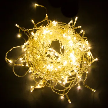 Гирлянда занавес LED желтый 2х1.5м IP44