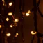 Гирлянда 120LED Бахрома 2м*1м, желтый свет, черный каучук, 220В, IP65 ERAPS-BZ2