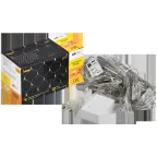 LIGHTING Гирлянда сеть 1,5х1,5м 160 светодиодов теплый белый свет IP20 прозрачный шнур 3м 230В контроллер 8 сцен IEK