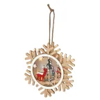 Новогодний декоративный светильник Снежинка, 15*15 см, 6 LED, 2*ААА ENGDS-6L