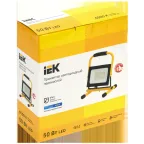 Прожектор светодиодный СДО 06-50П переносной 6500К IP65 черный IEK