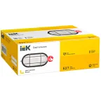 Светильник НПП1202 белый/овал с реш. 100Вт IP54 IEK