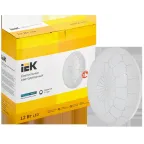Светильник светодиодный ДПБ 2007 12Вт IP20 4000К круг белый IEK
