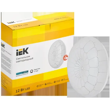 Светильник светодиодный ДПБ 2007 12Вт IP20 4000К круг белый IEK