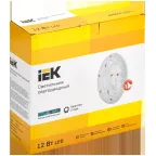 Светильник светодиодный ДПБ 2004 12Вт IP20 4000К круг белый IEK