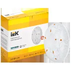 Светильник светодиодный ДПБ 2004 12Вт IP20 4000К круг белый IEK