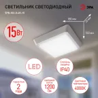 Светильник ЖКХ светодиодный SPB-302-0-4K-15 IP40 15Вт 4000К
