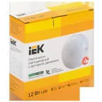 Светильник светодиодный ДПО 1002 12Вт 4000K IP54 с акуст.датчиком IEK