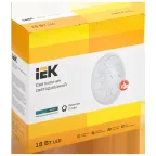 Светильник светодиодный ДПБ 2009 18Вт IP20 4000К круг белый IEK