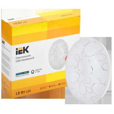 Светильник светодиодный ДПБ 2009 18Вт IP20 4000К круг белый IEK
