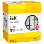 Светильник НПП1302 белый/круг с реш.60Вт IP54 IEK