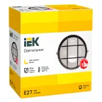Светильник НПП1102 черный/круг с реш.100Вт IP54 IEK