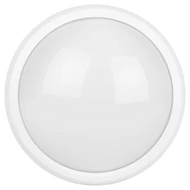 Светильник светодиодный SPB-1-12-MWS (W) IP54 12Вт 4000К 960лм круг 180х80 БЕЛ с датч. движ. (20/300)
