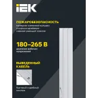 Светильник светодиодный ДВО 6568-O 36Вт 6500К опал IEK