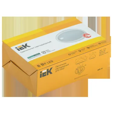 Светильник светодиодный ДПО 5020 8Вт 4000K IP65 овал белый IEK
