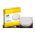 Светильник светодиодный ДПБ 3203 18Вт IP54 4000K круг розовое золото IEK
