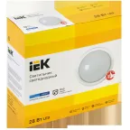 Светильник светодиодный ДПО 5071 28Вт 6500К IP65 круг белый IEK