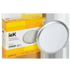 Светильник светодиодный ДПБ 3103 18Вт IP54 4000K круг серебро IEK