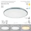 Светильник потолочный светодиодный Классик с ДУ SPB-6-70-RC Chrome 70Вт 3000-6500К 4800Лм ЭРА